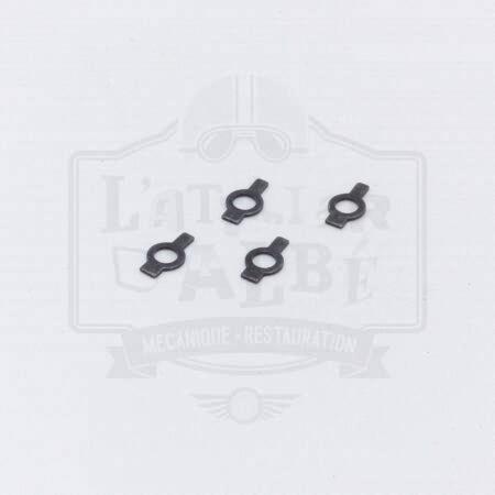 Jeu de rondelles frein bruni pour vis de volute de refroidissement Vespa Acma
