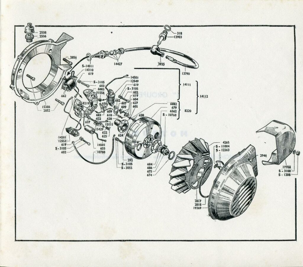 Allumage et ventilation Acma 51-53 Vespa