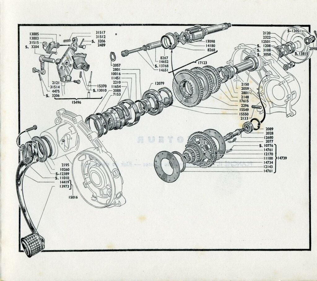 Boite de vitesses et démarreur Acma 51-53