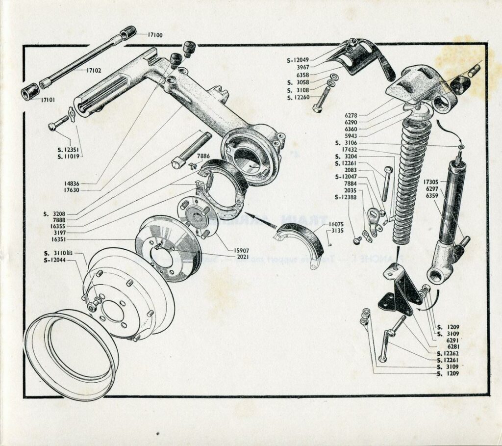 Bras moteur et suspension Acma 50-54