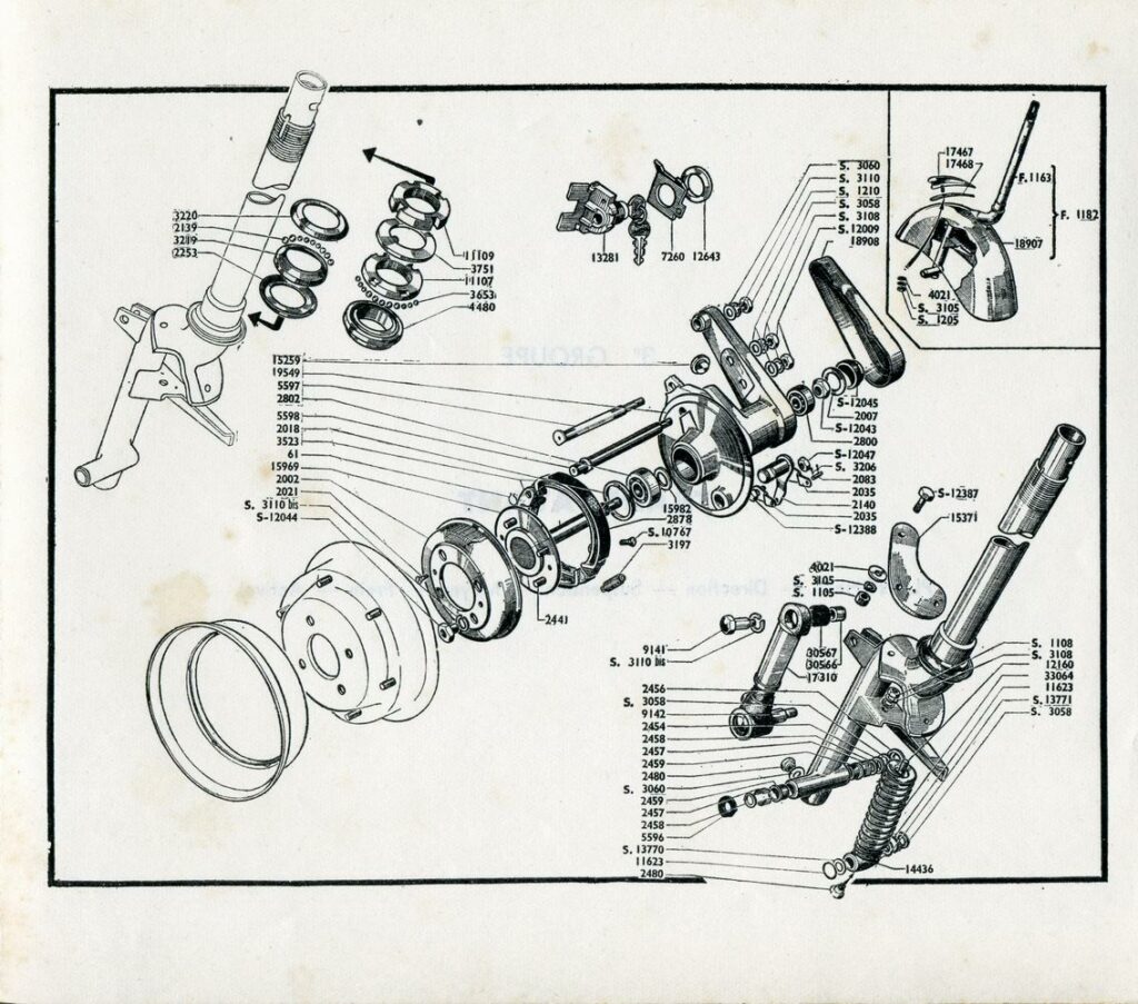 Fourche et moyeu Acma Mi 51-54