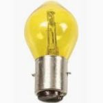 Ampoule BA20D Jaune code/phare Vespa 12V 25/25W