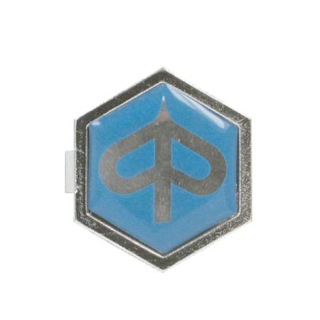 Emblème "Piaggio" hexagonale en résine à clipper Vespa PX