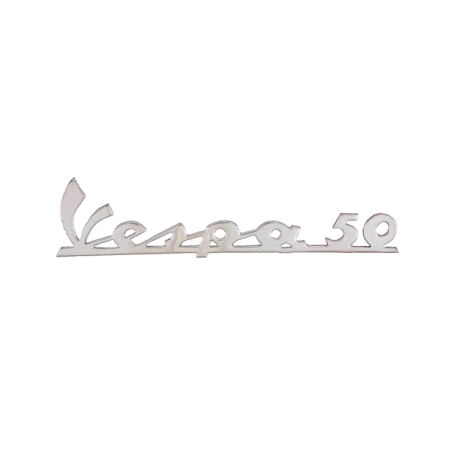 Sigle de tablier "Vespa 50" Alu  Vespa 50