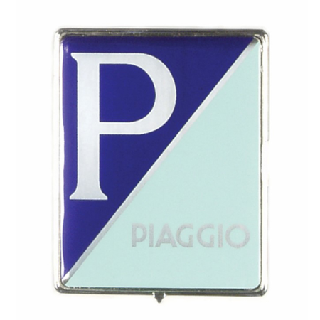 Emblème "Piaggio" rectangulaire Vespa PX Millénium