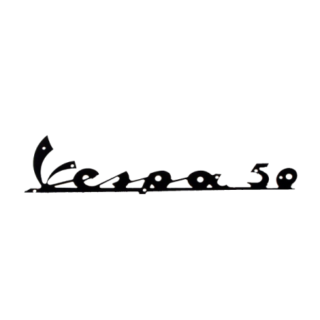 Sigle de tablier "Vespa 50" noir Vespa 50 N >11599