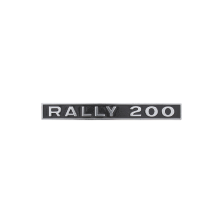 Sigle arrière "RALLY 200" pour Vespa 200 Rally >10824
