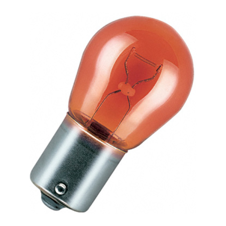 Ampoule Orange BAU15S 12V 21W ergots décalés