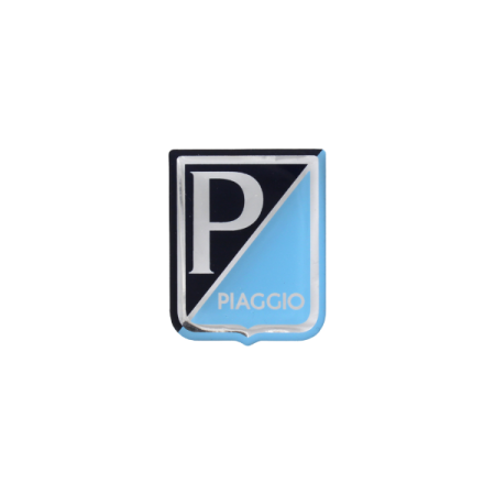 Emblème "Piaggio" rectangulaire en résine à coller