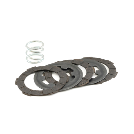 Jeu complet de disques + ressort d'embrayage vespa 50/90/125 Primavera