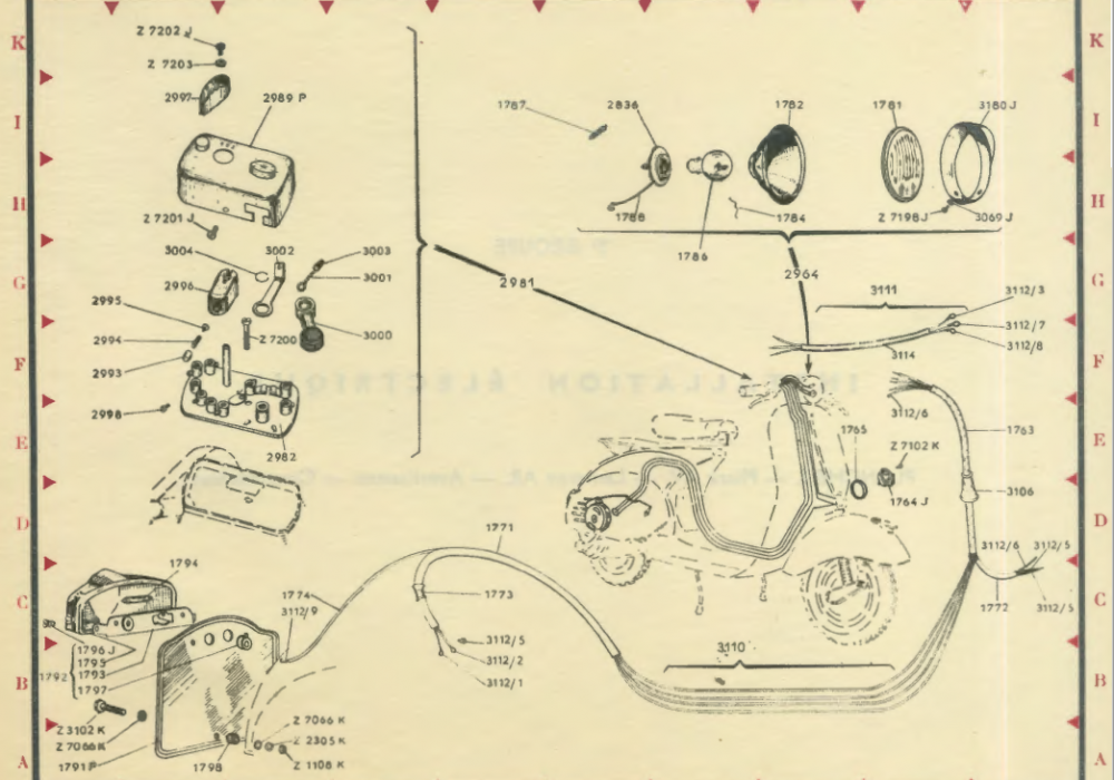 Eclairage et commutateur Acma 56-58 150 GL Planche 2