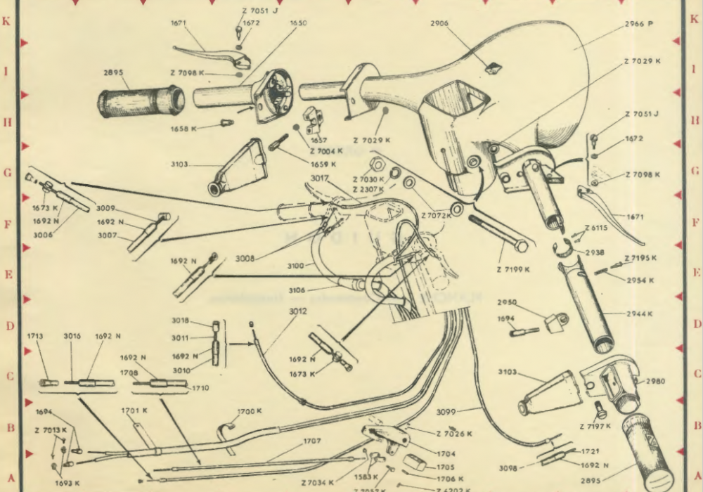 Guidon et transmission Acma 56-58 Planche 2